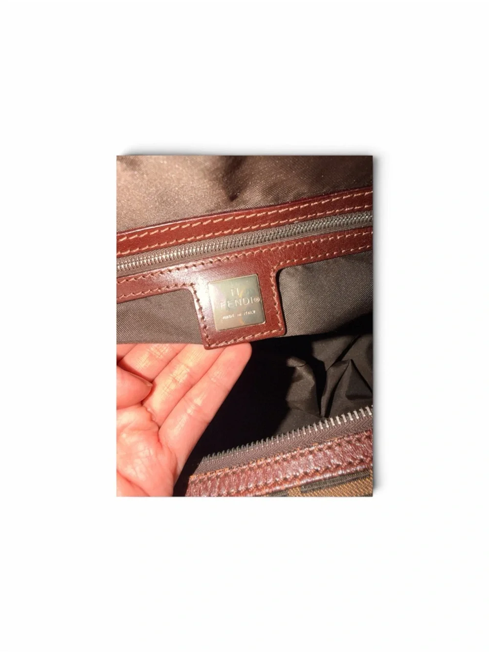 Fendi Brown Zucca and Dark Brown FF Canvas Duffel Bag